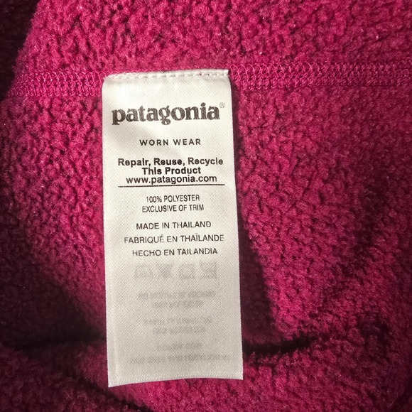 Patagonia Better Sweater 1/4 Zip Pullover Fleece Magenta Pink Heather Womens - Picture 15 of 16